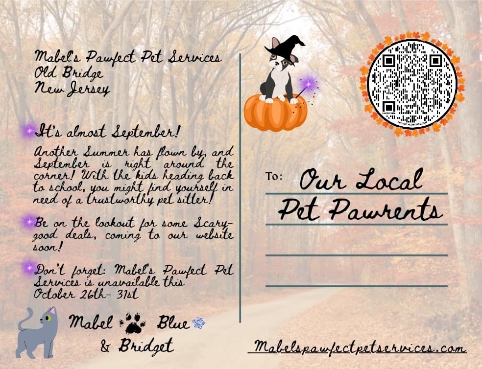 Seasonal postcard